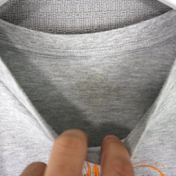 Jurassic World Flame Longsleeve Mens XL Grey Tee - Picture 5 of 5